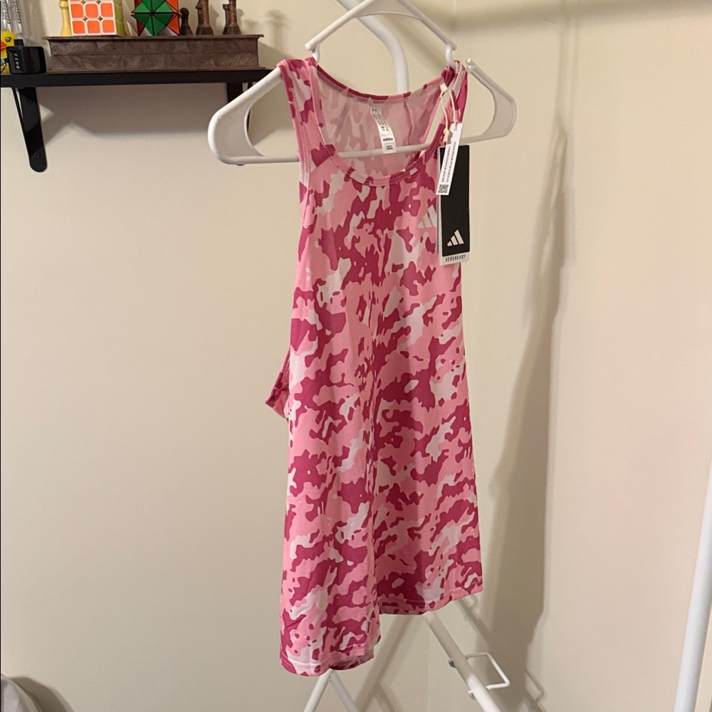 Adidas Aeroready Pink Camo Top